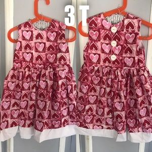 3T handmade valentines dress